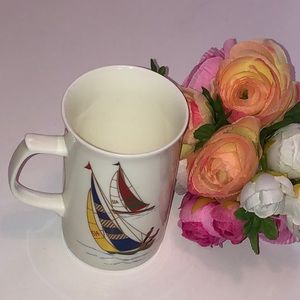 Mikasa Regatta Mikasa Bone China Regatta Mug White Sailboat Mikasa China